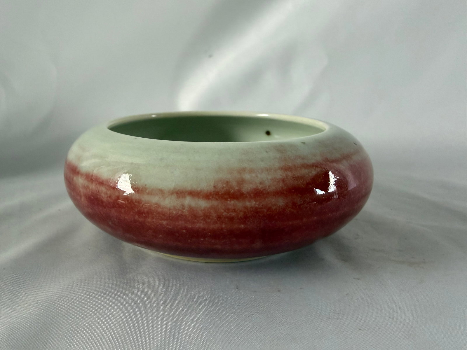 Chinese red glazed OX BLOOD SANG DE porcelain water pot (1 of 9)