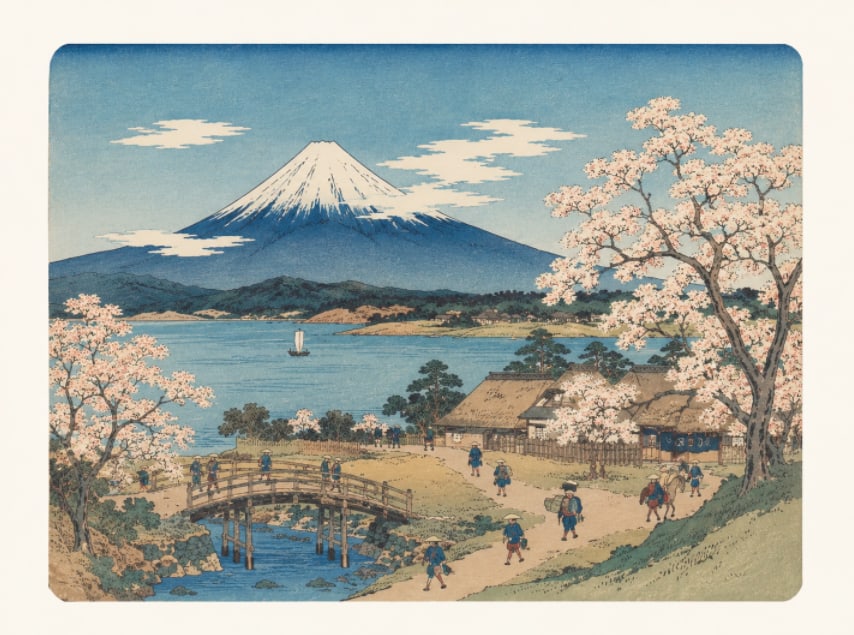 Japenese Watercolor 63#: Size: 12.5x14.5 inch. Provenance: From Elkton MD collector. Preview Day: Preview open On Jun 13th Sat 10AM-4 PM, welcome. We can offer Affordable, Reliable packing and shipping to all over the world f