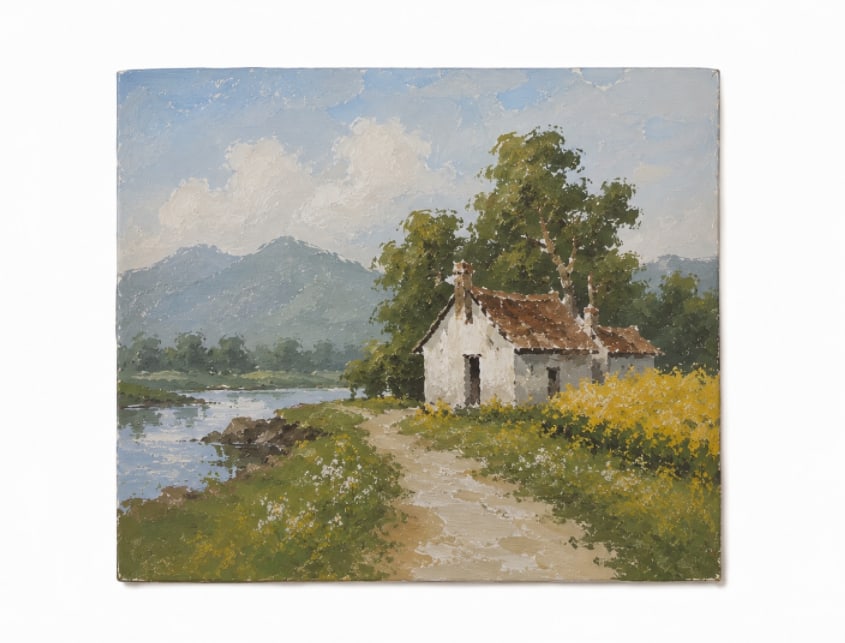 Vintage Style rural Oil Painting (1 of 1)