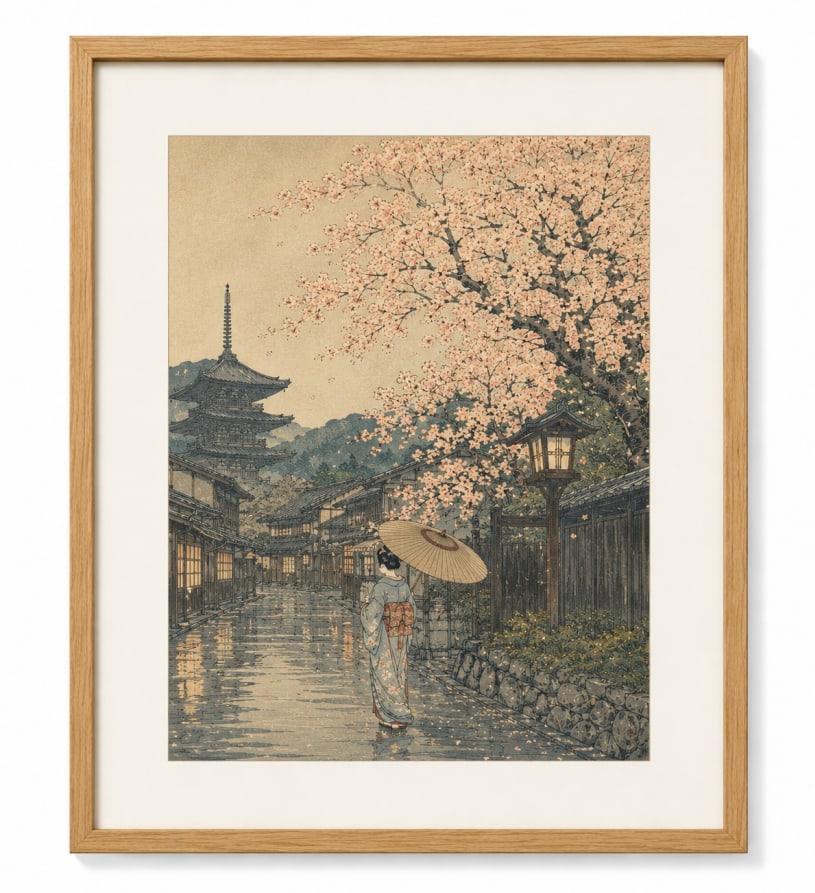 print Japanese Painting Framed (1 of 1)
