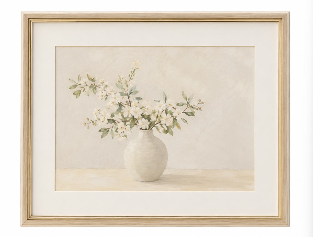 Flowers PAINTING BEACH: Size: 17X12 inch. Provenance: From Baltimore MD collector. Preview Day: Preview open On Jun 13th Sat 10AM-4 PM, welcome. We can offer Affordable, Reliable packing and shipping to all over the world fo