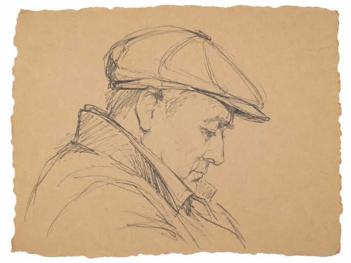 PORTRAIT PENCIL DRAWING MAN (1 of 1)