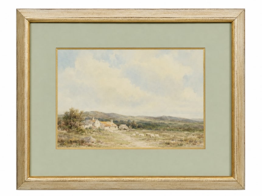 Watercolor Painting Framed: Size: 19x13 inch. Provenance: From West Chester PA collector. Preview Day: Preview open On Jun 13th Sat 10AM-4 PM, welcome. We can offer Affordable, Reliable packing and shipping to all over the world