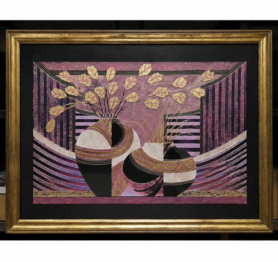 Colorful Framed Print A: Size: 39.5 x 27.5 inch. Provenance: From Newark DE collector. Preview Day: Preview open On Sep 5th Sat 10AM-4 PM, welcome. We can offer Affordable, Reliable packing and shipping to all over the world 