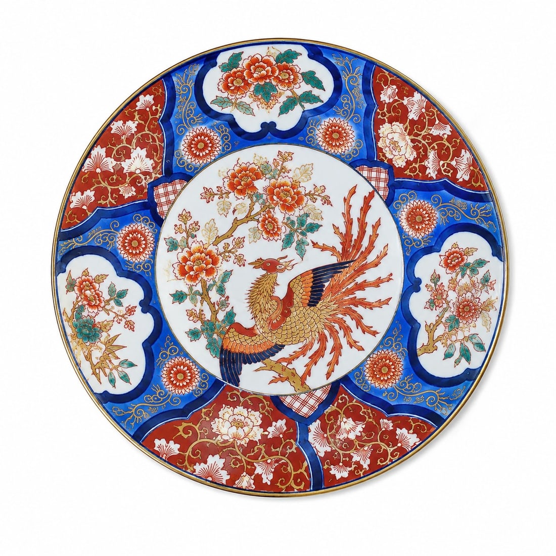Japanese porcelain plate: Size: 10.9 inch. Provenance: From bear DE collector. Preview Day: Preview open On Sep 5th Sat 10AM-4 PM, welcome. We can offer Affordable, Reliable packing and shipping to all over the world for most 