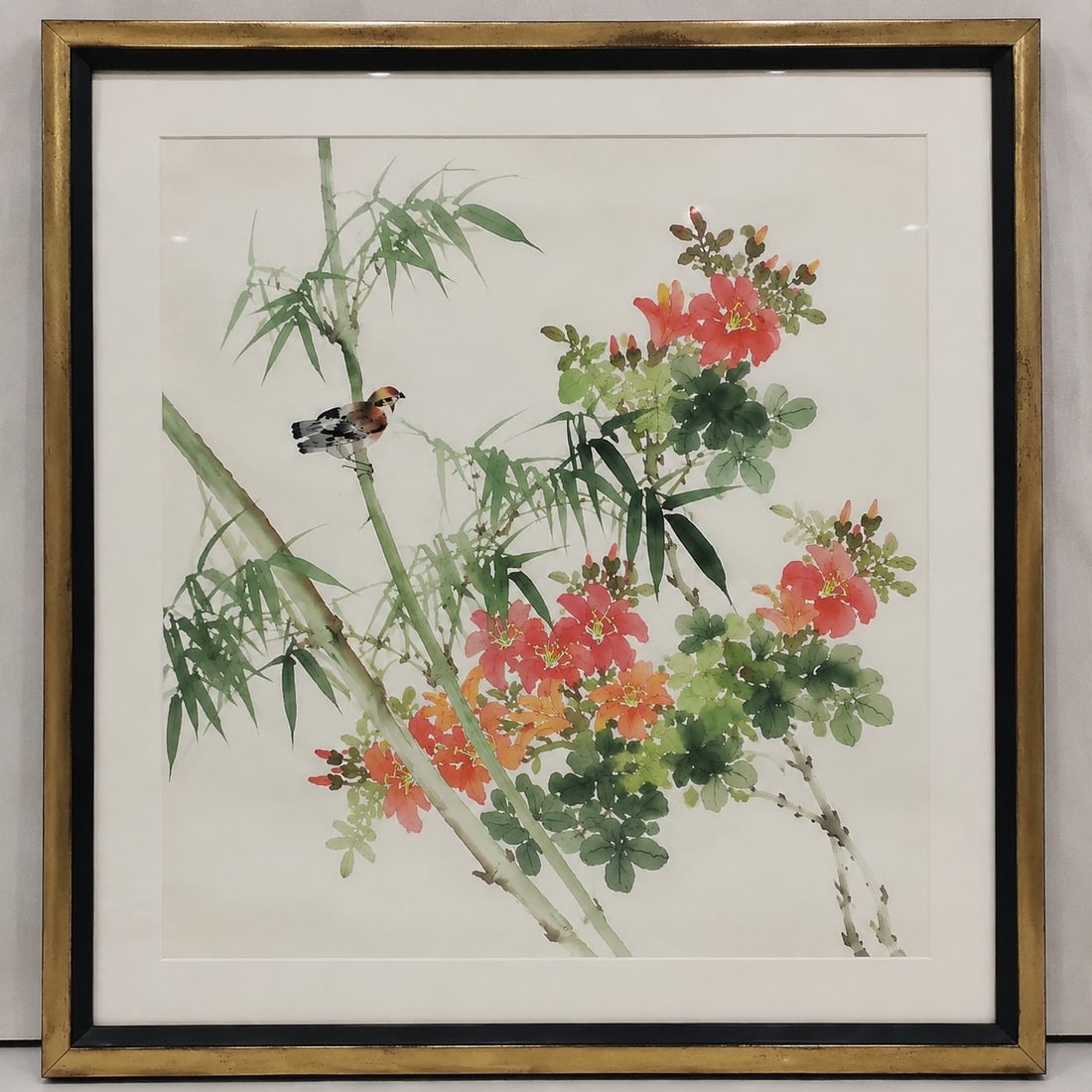 Vintage Japanese Painting On Silk: Size: 33 inch. Provenance: From malvern PA collector. Preview Day: Preview open On Sep 5th Sat 10AM-4 PM, welcome. We can offer Affordable, Reliable packing and shipping to all over the world for most