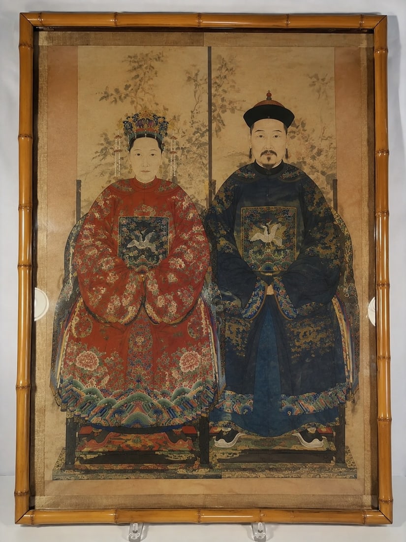 Chinese Ancestor Portrait Framed (1 of 1)