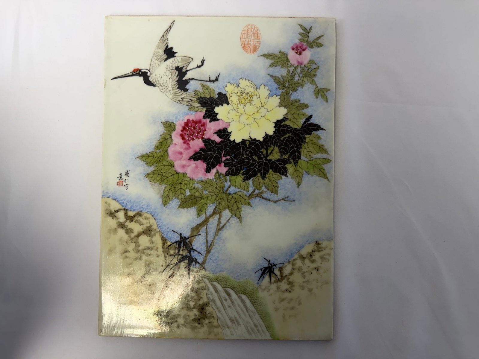 Chinese famille rose schloar pattern plaque scholar mark: Size: 12.5x9 inch. Provenance: From West Media PA collector. Preview Day: Preview open On Sep 5th Sat 10AM-4 PM, welcome. We can offer Affordable, Reliable packing and shipping to all over the world