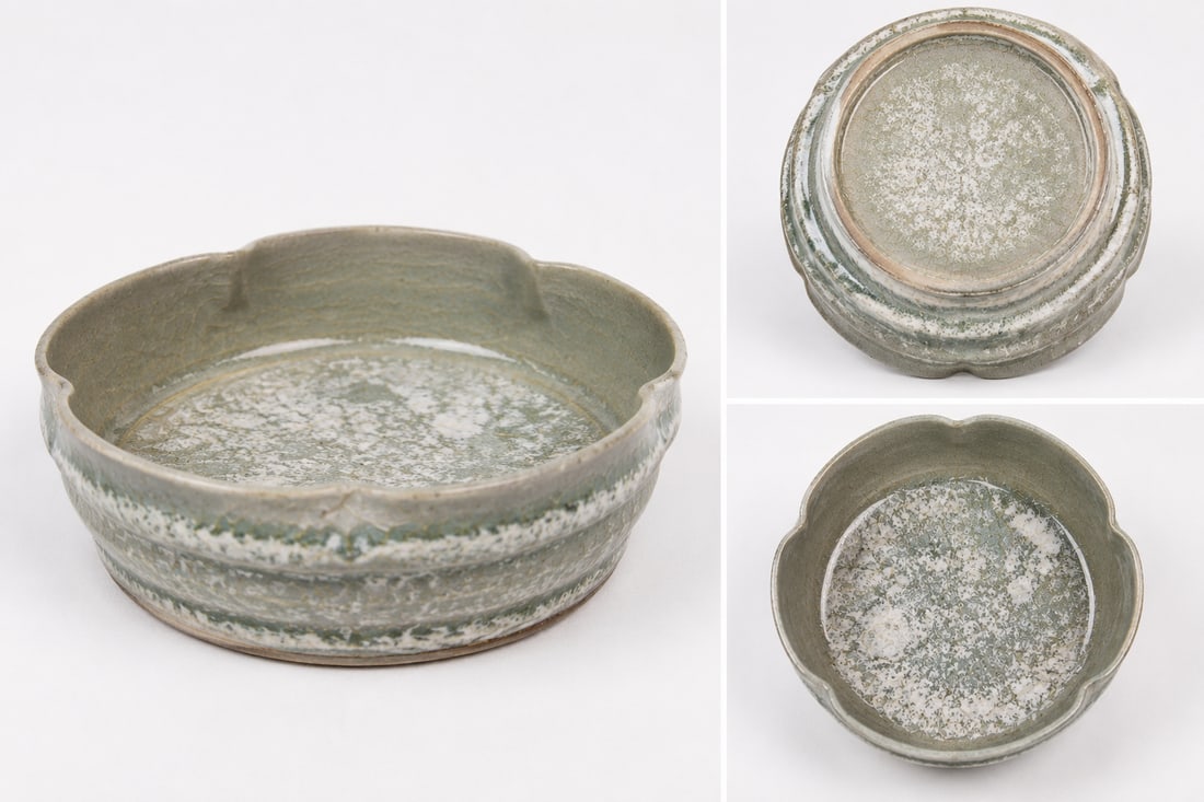 Vintage Celadon Glazed Bowl: Size: 5 inch. Provenance: From West Wilmington DE collector. Preview Day: Preview open On Sep 5th Sat 10AM-4 PM, welcome. We can offer Affordable, Reliable packing and shipping to all over the world f