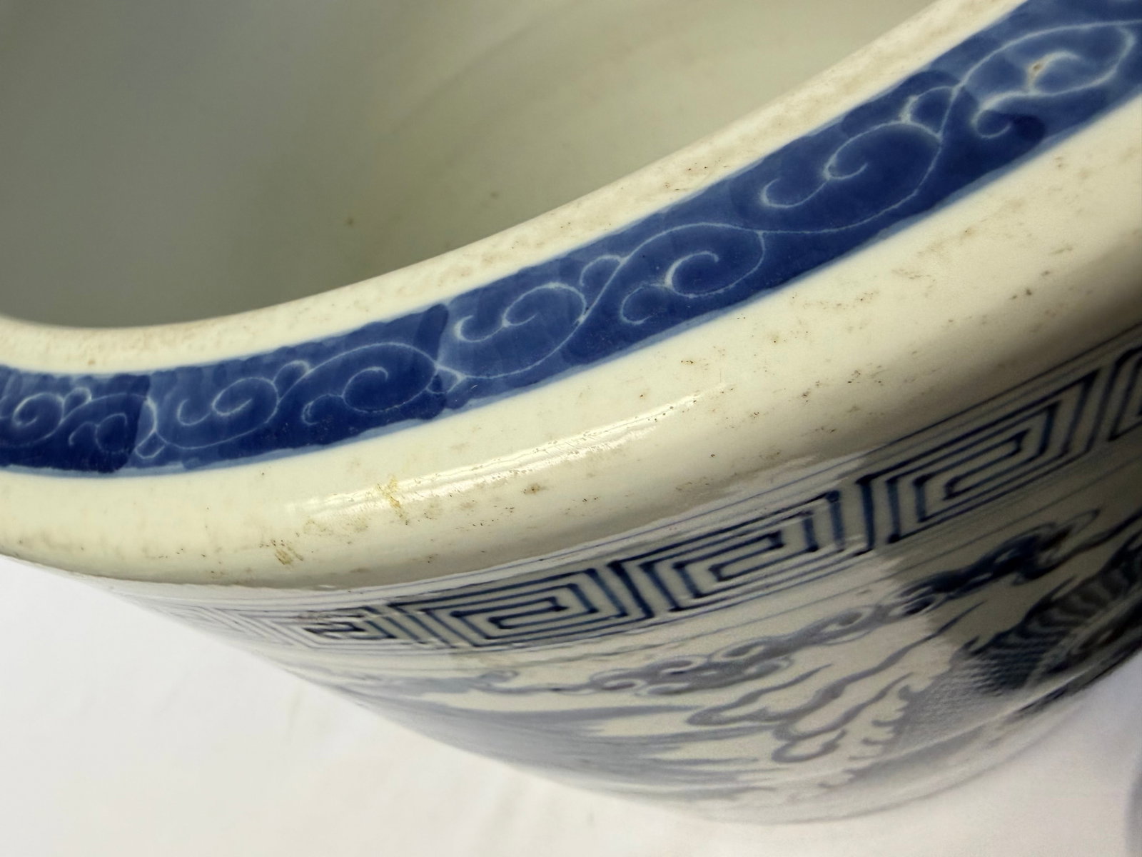 Large Pair of Chinese blue and white dragons porcelain vases - 15