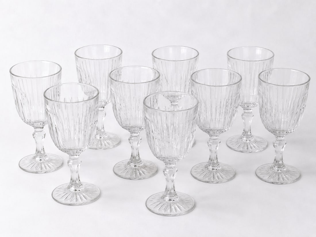 Set of 9 Vintage glasses cups (1 of 2)