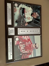 Dale Earnhardt &  Junior Plaque