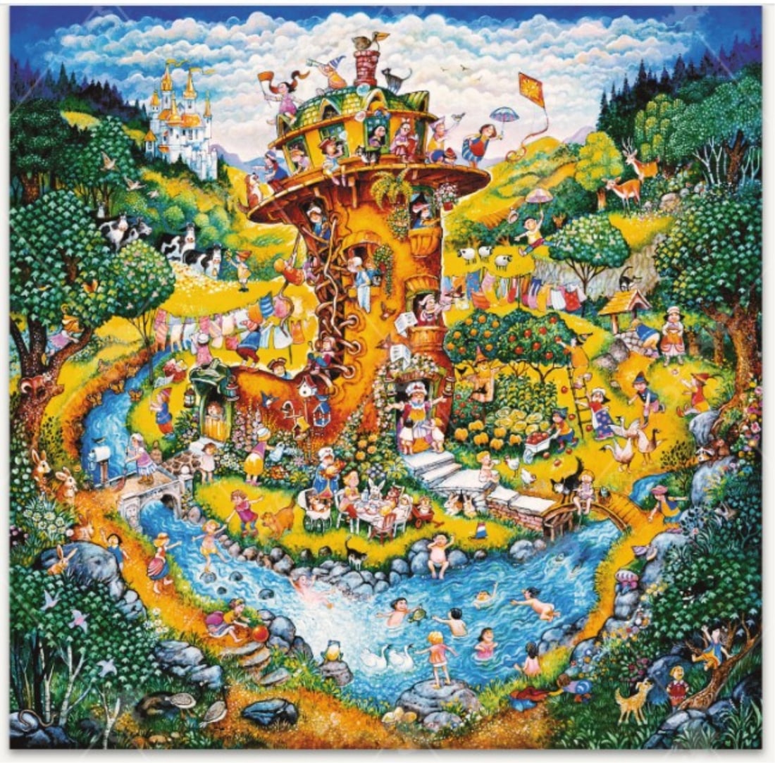 Stave Wooden Jigsaw Puzzle Shoe Lady (1 of 5)