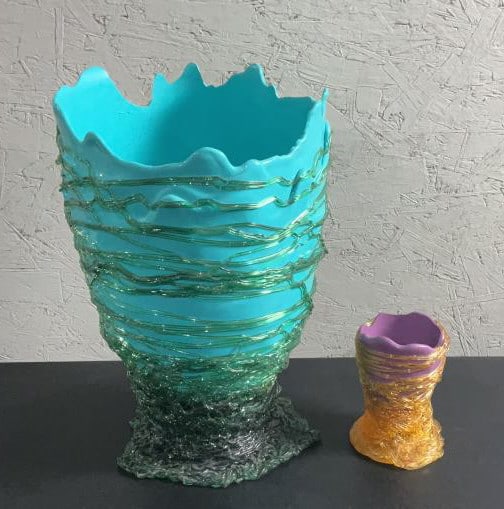 (2) Fish Design Resin Vases by Gaetano Pesce (1 of 6)