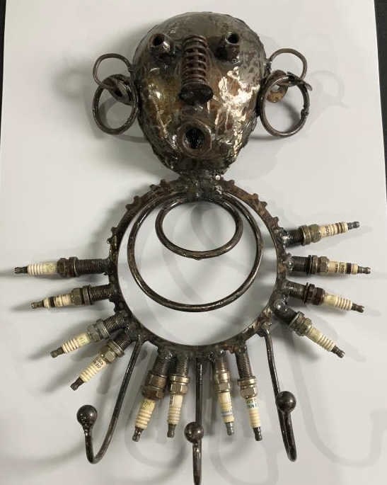 Folk Art Coat Rack (1 of 4)