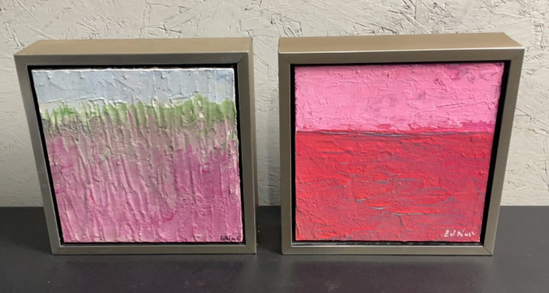 (2) Ed Nash Acrylic Paintings (1 of 7)