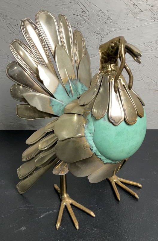 Gerard Bouvier Cutlery Turkey Sculpture (1 of 5)