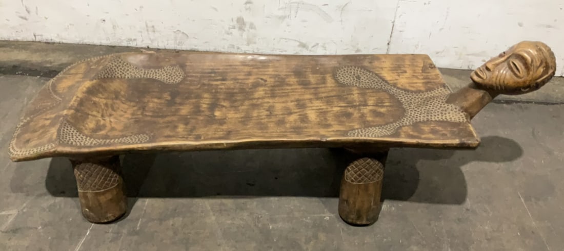 Senufo Figural Chief Bed (1 of 5)