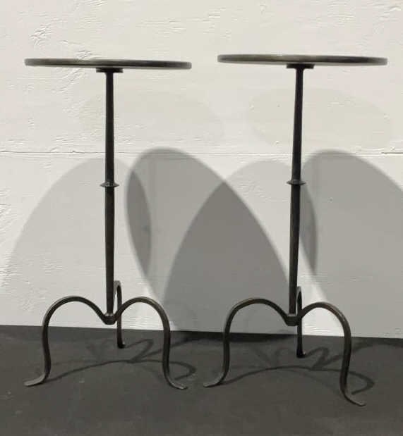 (2) Metal Martini Tables: Buyer Premium 10% BP Metal Martini Tables Size (WDH) 12"Wx2'H Located in: Chattanooga, TN *Sold as is Where is* 2004 I-FLOOR TO L-FLOOR