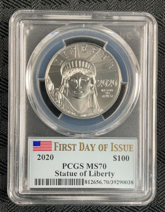 2020 US $100 Platinum 1oz Statue of Liberty PCGS M (1 of 4)