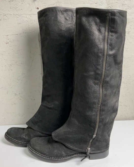 Miu Miu Women's Leather Fold-Over Boots (1 of 6)