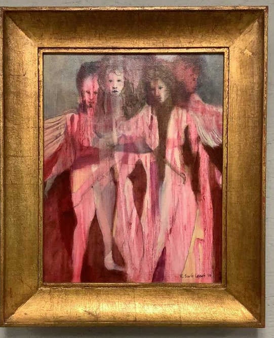 W. Scott Leach "Guardian Angels" Oil Painting (1 of 9)
