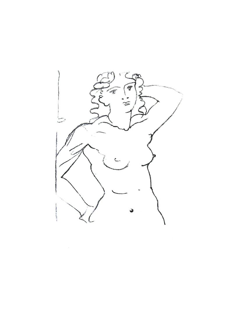 Andre Derain - Buste de Femme - 1972 Lithograph 12.75": "Buste de Femme " by Andre Derain, 1972 Unsigned Lithograph. Paper size is 12.75 x 9.75 inches, with an image size of 12.75 x 9.75 inches. The Lithograph is from an edition size of 800 and is not fram