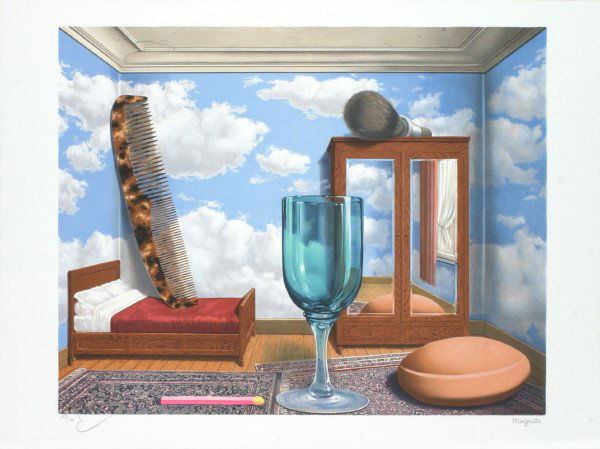 2004 Magritte Les Valeurs Personnelles Lithogra: Reference #: ULLC5033 Artist Last Name: Magritte Artist First Name: Rene Title: Les Valeurs Personnelles Medium: Lithograph Paper Height: 22.75 inches Paper Size Width: 30.75 inches Image Height: 19.5