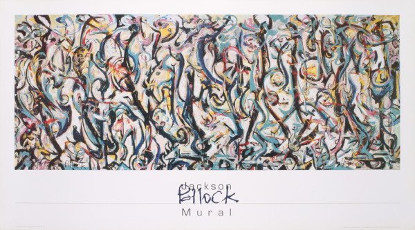 Pollock Mural Offset Lithograph: Reference #: ULUP1134 Artist Last Name: Pollock Artist First Name: Jackson Title: Mural Medium: Offset Lithograph Paper Height: 30.5 inches Paper Size Width: 54.25 inches Image Height: 20.5 inches Ima