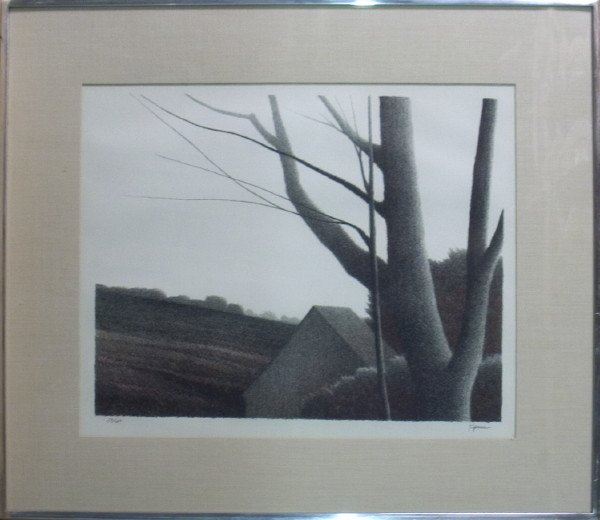 Signed 1973 Kipniss Early Autumn Lithograph: Reference #: ULXX1326-B Artist Last Name: Kipniss Artist First Name: Robert Title: Early Autumn Medium: Lithograph Paper Height: 19.5 inches Paper Size Width: 22.25 inches Image Height: 12 inches Imag