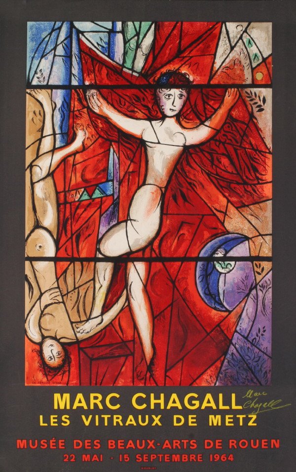 Signed Chagall Le Songe de Jacob Lithograph: Reference #: ULXX1531-B Artist Last Name: Chagall Artist First Name: Marc Title: Le Songe de Jacob Medium: Lithograph Paper Height: 30 inches Paper Size Width: 19 inches Image Height: 23 inches Image 