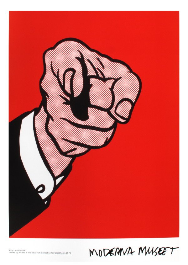Lichtenstein Hey You! Offset Lithograph: Reference #: ULMG1107 Artist Last Name: Lichtenstein Artist First Name: Roy Title: Hey You! Medium: Offset Lithograph Paper Height: inches Paper Size Width: inches Ima