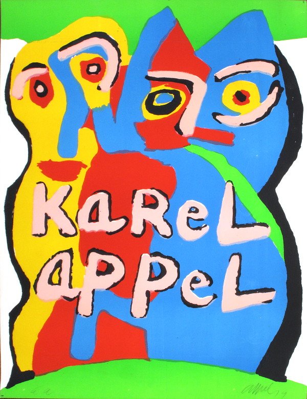 Signed 1979 Appel Untitled Lithograph: Reference #: ULXX7865-B Artist Last Name: Appel Artist First Name: Karel Title: Untitled Medium: Lithograph Paper Height: 29 inches Paper Size Width: 23 inches Image Hei