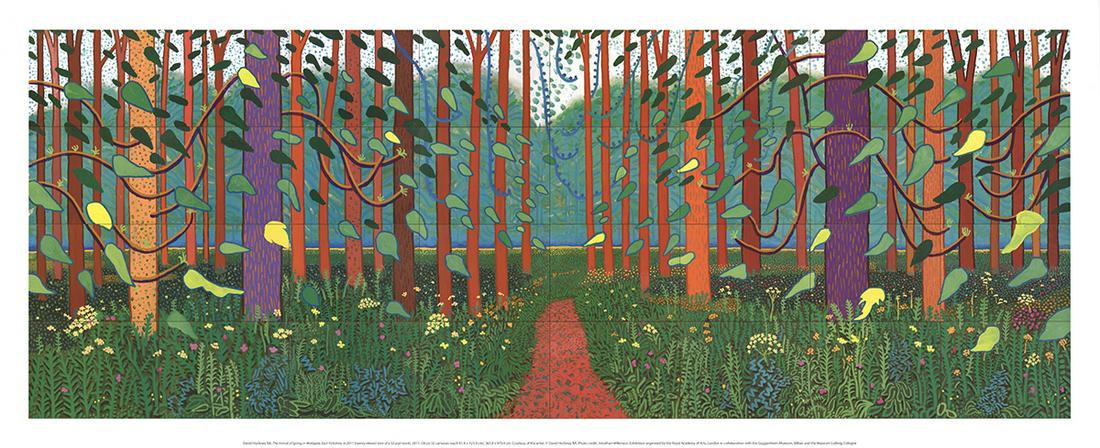 David Hockney - The Arrival of Spring in Woldgate, East (1 of 3)