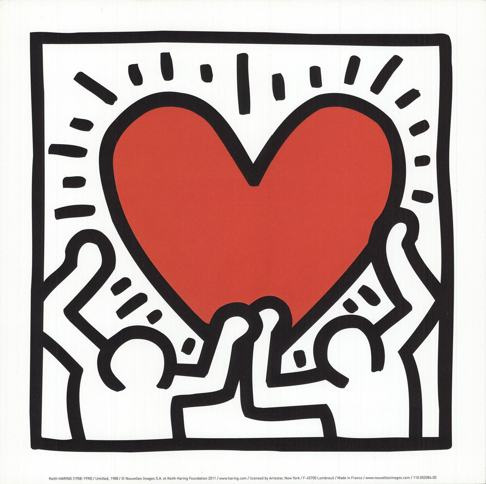 Keith Haring - Untitled (1988) - 2011 Offset Lithograph (1 of 1)