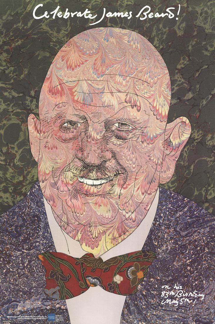 Milton Glaser - Celebrate James Beard - 1986 Offset (1 of 1)