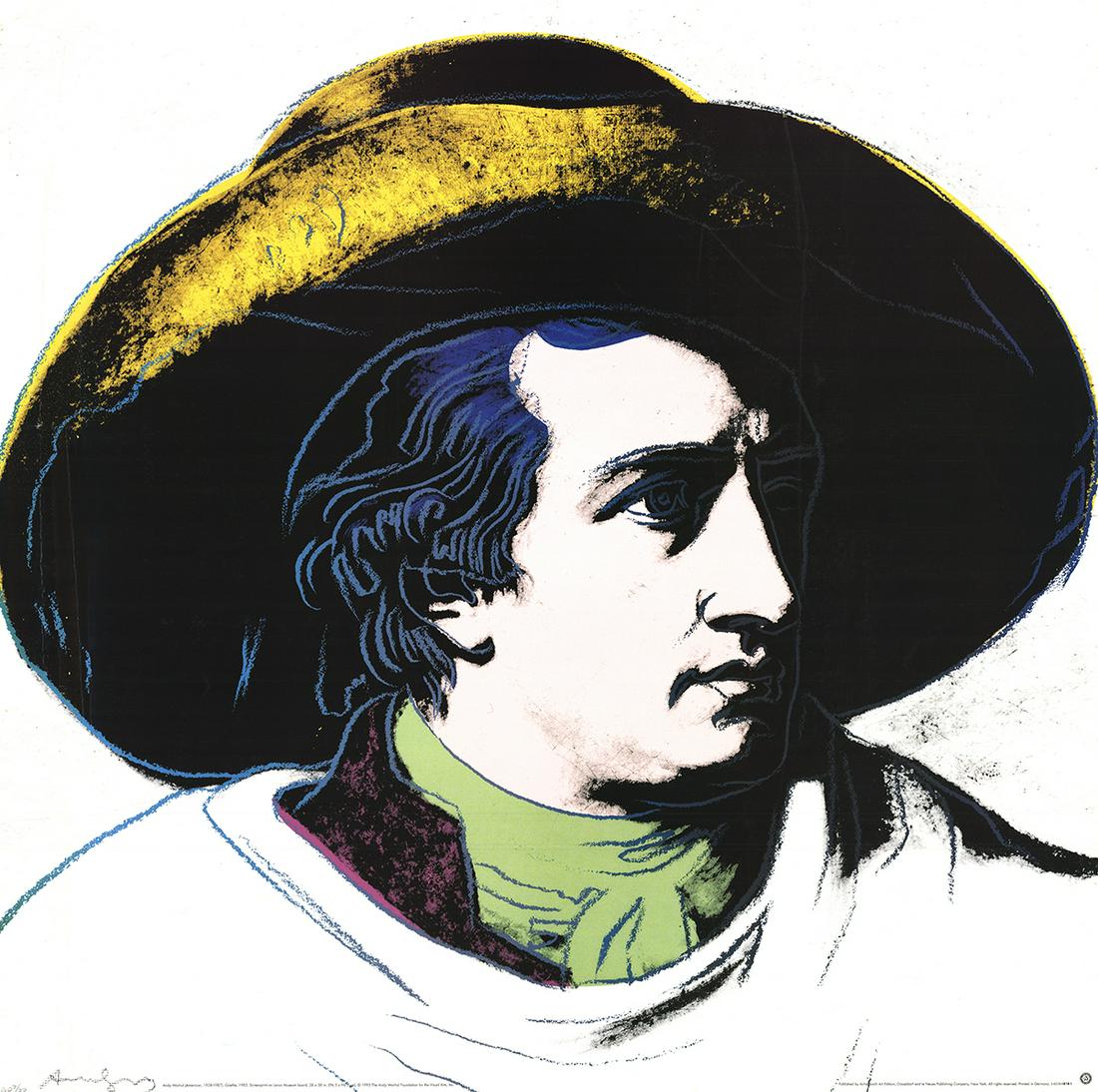 Andy Warhol - Goethe Black and Yellow (Lg) - 1990 (1 of 3)