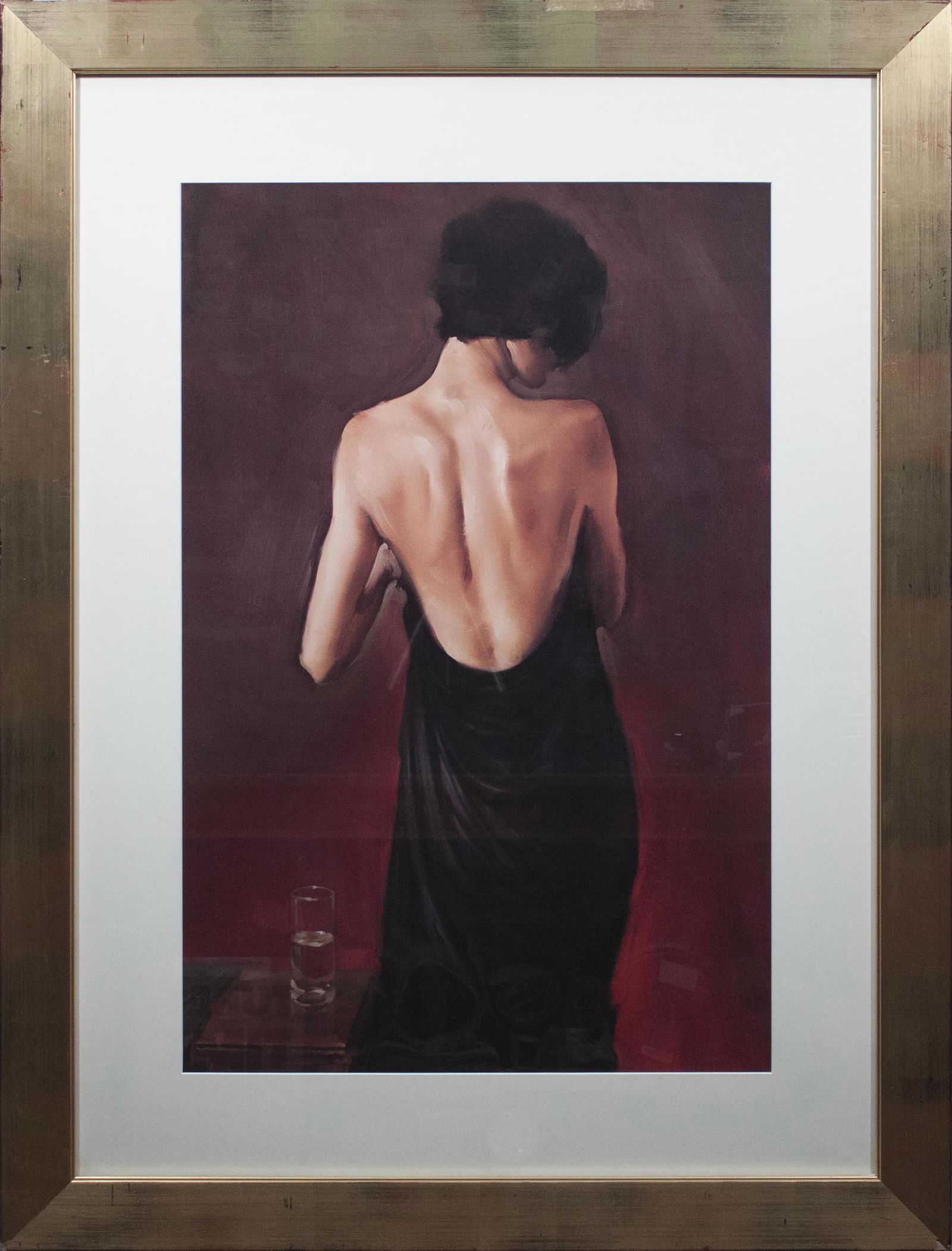 Woman in Black Dress - Offset Lithograph 45" x 34" (1 of 1)