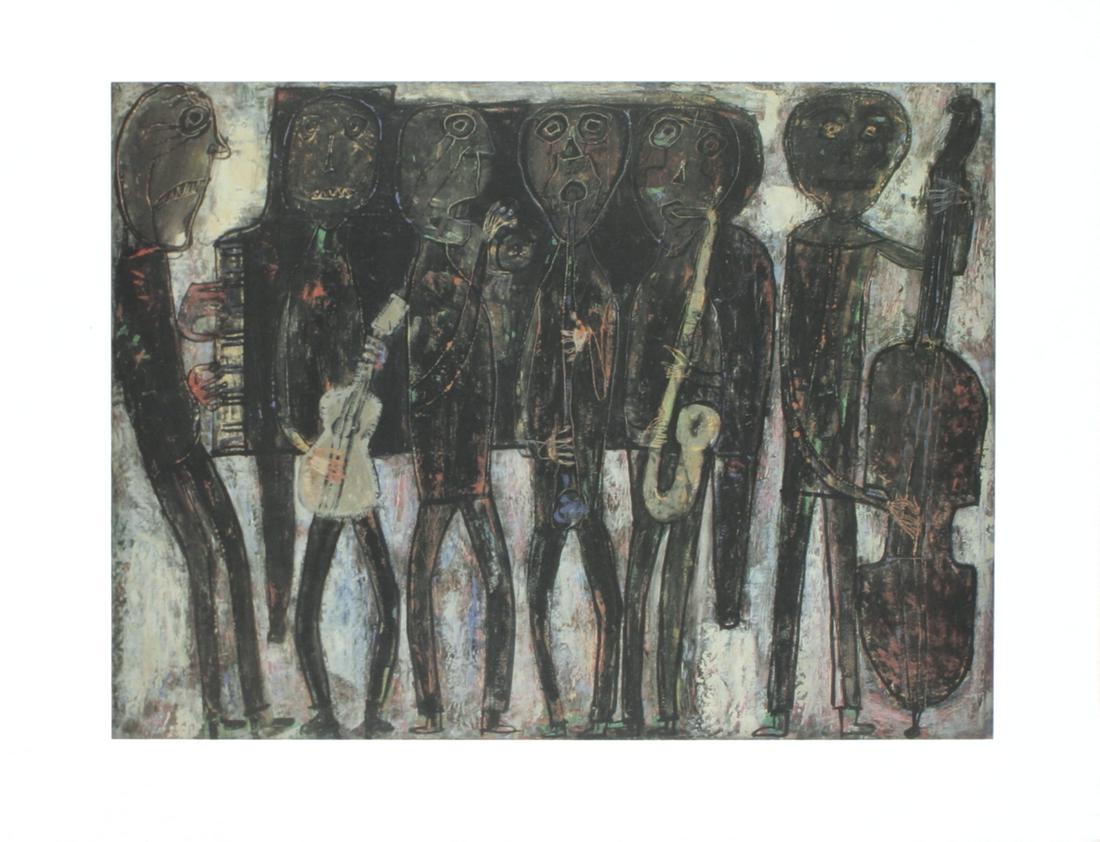 Jean Dubuffet - Jazz Band - 1990 Offset Lithograph (1 of 1)