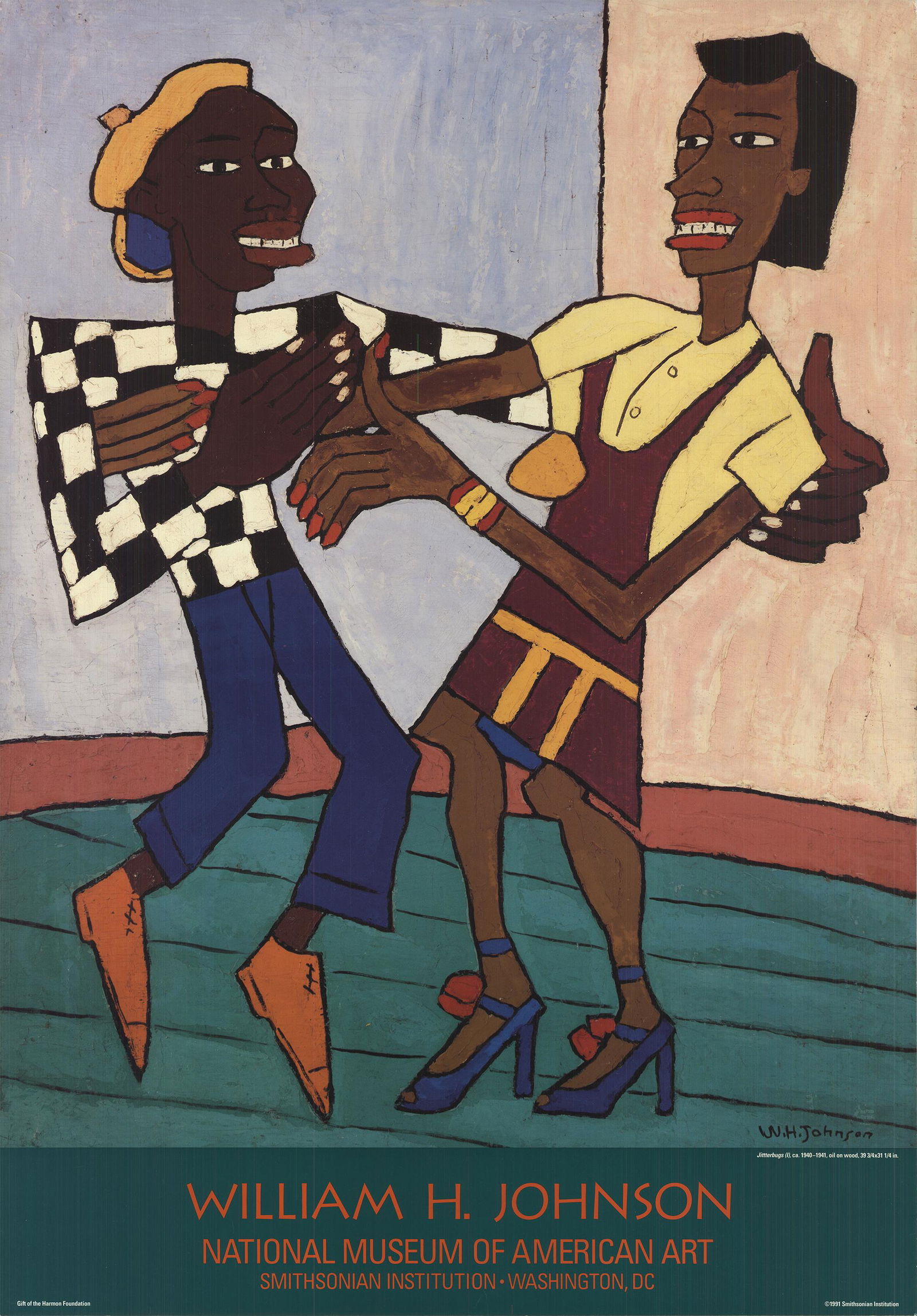 William Johnson - Jitterbugs I - 1991 Offset Lithograph (1 of 1)