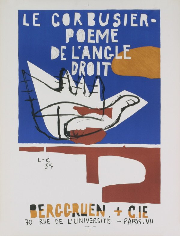 Le Corbusier Poeme de L'angle Droit Litho: Reference #: ULMI1054 Artist Name: Le Corbusier Title: Poeme de L'angle Droit Medium: Lithograph Edition Size: 14 Year: 1955 Paper Height: 26.25 inches Paper Size Width: 20 inches Image Height: 26.25 