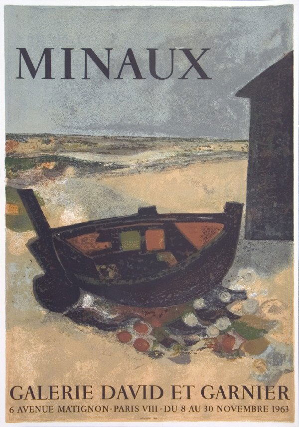 Minaux Galerie David & Garnier Lithograph: Reference #: ULMI1512 Artist Name: Minaux, Andre Title: Galerie David & Garnier Medium: Lithograph Edition Size: 1000 Year: 1963 Paper Height: 32.5 inches Paper Size Width: 23 inches Image Height: 32