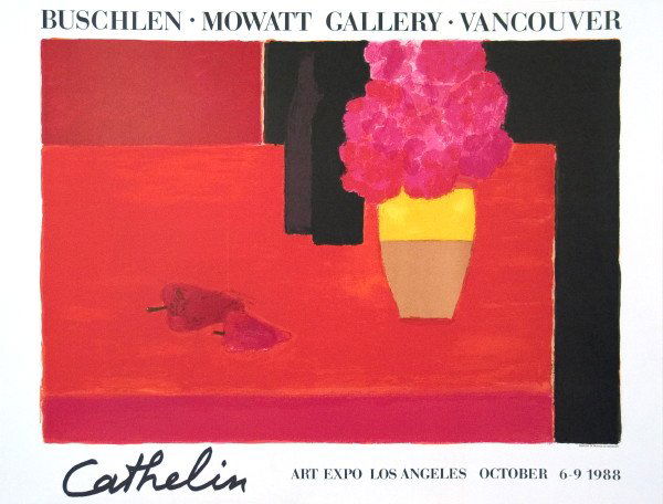 1988 Cathelin LA Art Expo Mourlot Lithograph: Reference #: ULMI1525 Artist Name: Cathelin, Bernard Title: Art Expo Los Angeles Medium: Lithograph Edition Size: 5000 Year: 1988 Paper Height: 25 inches Paper Size Width: 32.5 inches Image Height: 19