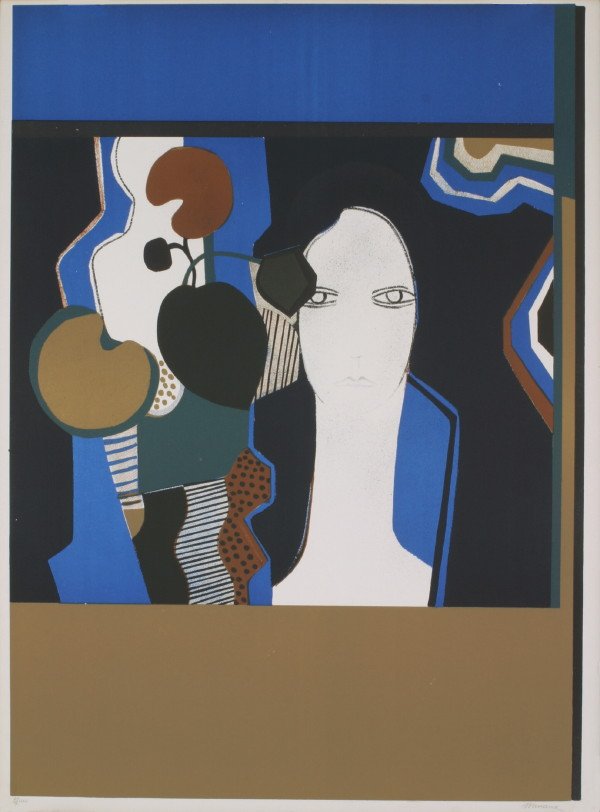 Signed Minaux Portrait Mourlot Lithograph: Reference #: ULXX7542-B Artist Name: Minaux, Andre Title: Portrait Medium: Lithograph Edition Size: 100 Year: Unknown Paper Height: 30 inches Paper Size Width: 22 inches Image Height: 29.25 inches Ima