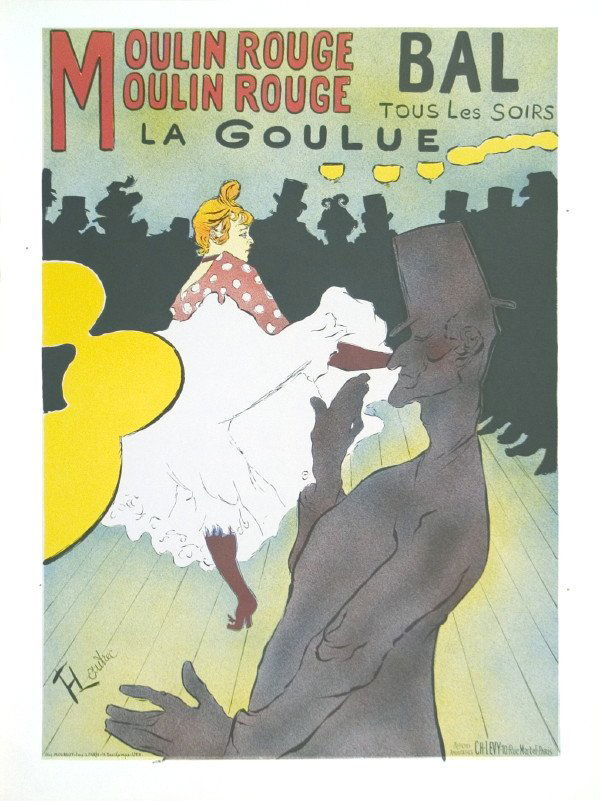 Lautrec Moulin Rouge Mourlot Lithograph: Reference #: ULXX8114 Artist Name: Lautrec, Toulouse Title: Moulin Rouge Medium: Lithograph Edition Size: 800 Year: Unknown Paper Height: 25.25 inches Paper Size Width: 19 inches Image Height: 23 inch