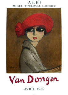 1960 van Dongen Le Coquelicot Mourlot Litho: Reference #: ULXX9663 Artist Name: van Dongen, Kees Title: Le Coquelicot Medium: Lithograph Edition Size: 800 Year: 1960 Paper Height: 26.5 inches Paper Size Width: 19 inches Image Height: 18 inches I