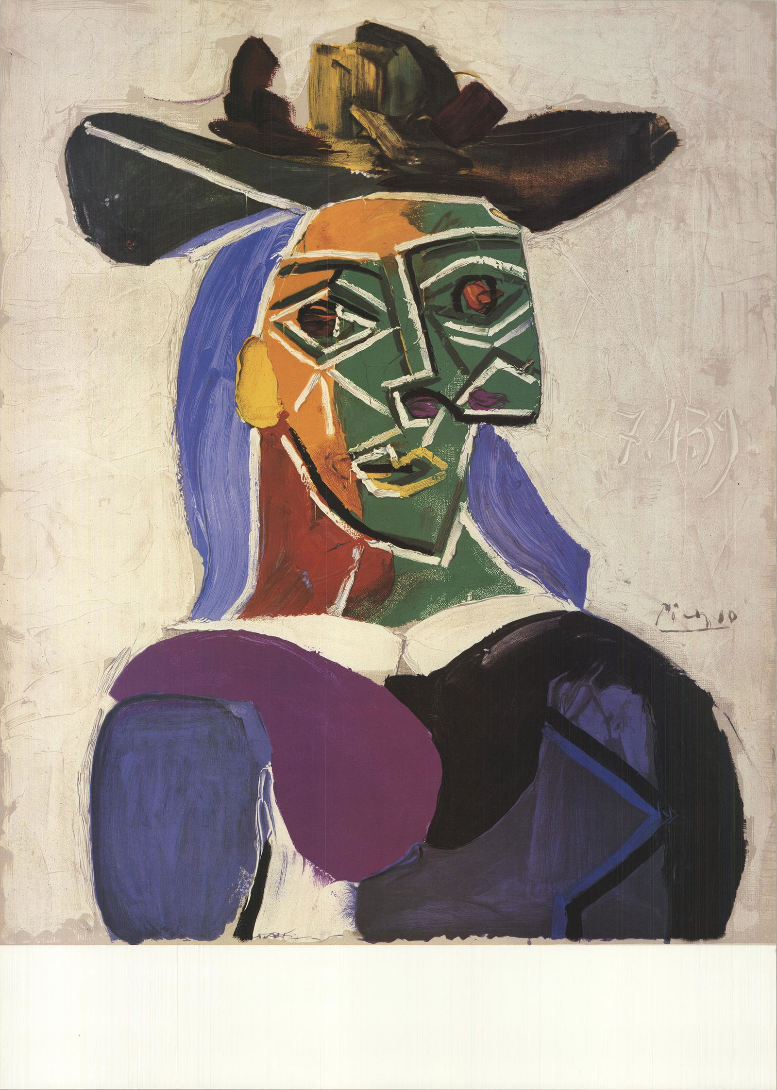 Pablo Picasso - Woman with Hat (No Text) - 1956 Offset (1 of 1)