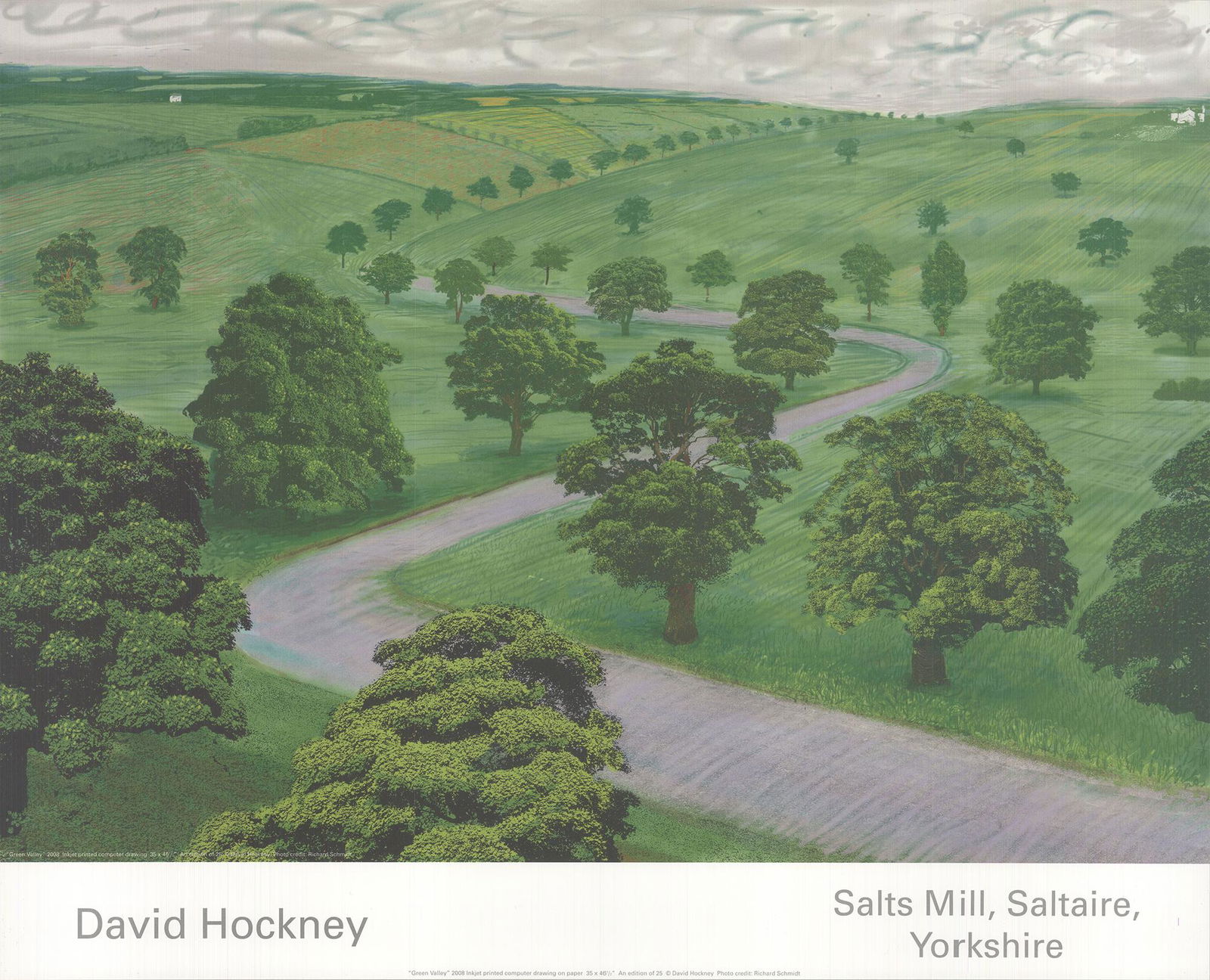 David Hockney - Green Valley - 2008 Offset Lithograph (1 of 1)