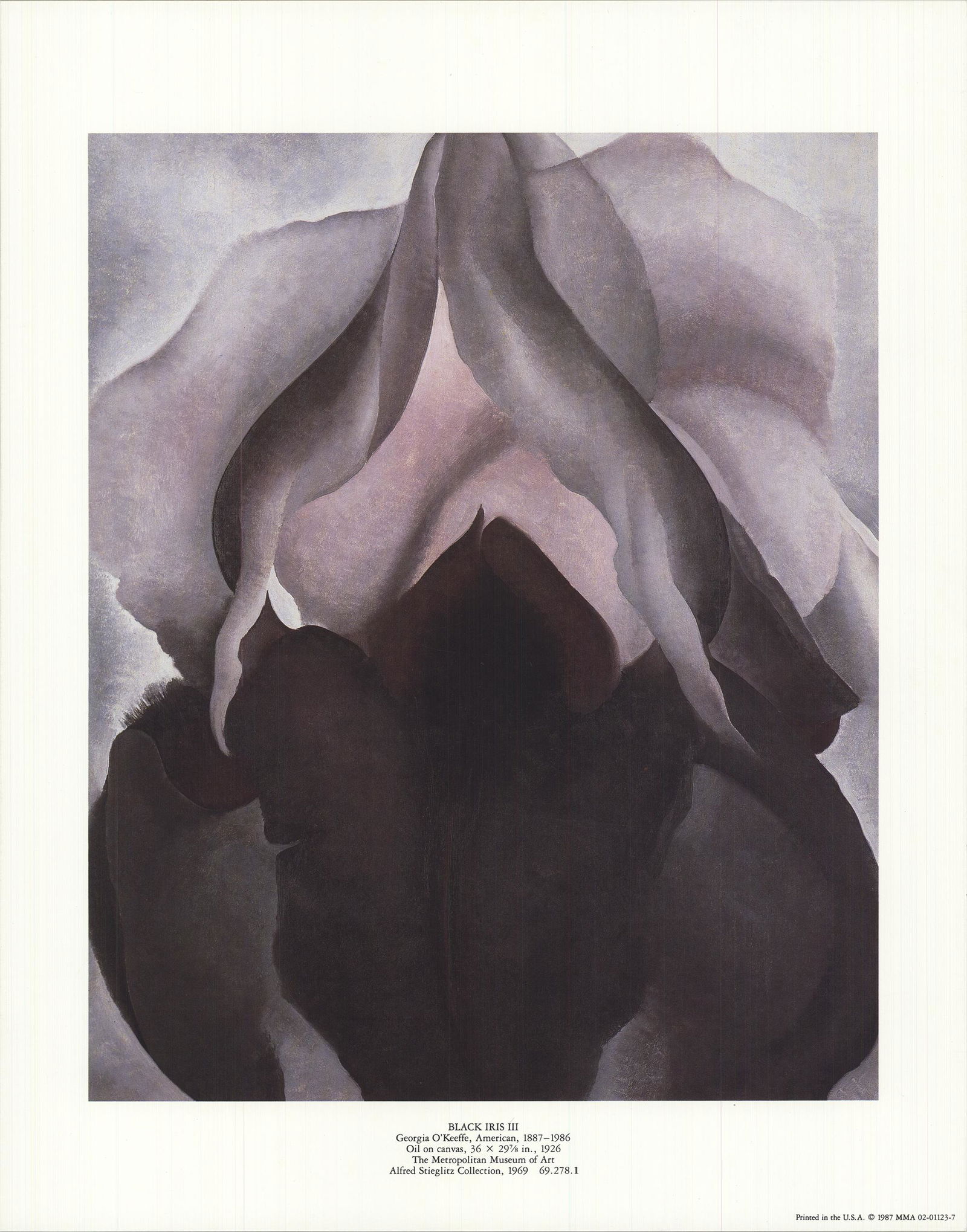 Georgia O'Keeffe - Black Iris III - 1987 Offset (1 of 1)