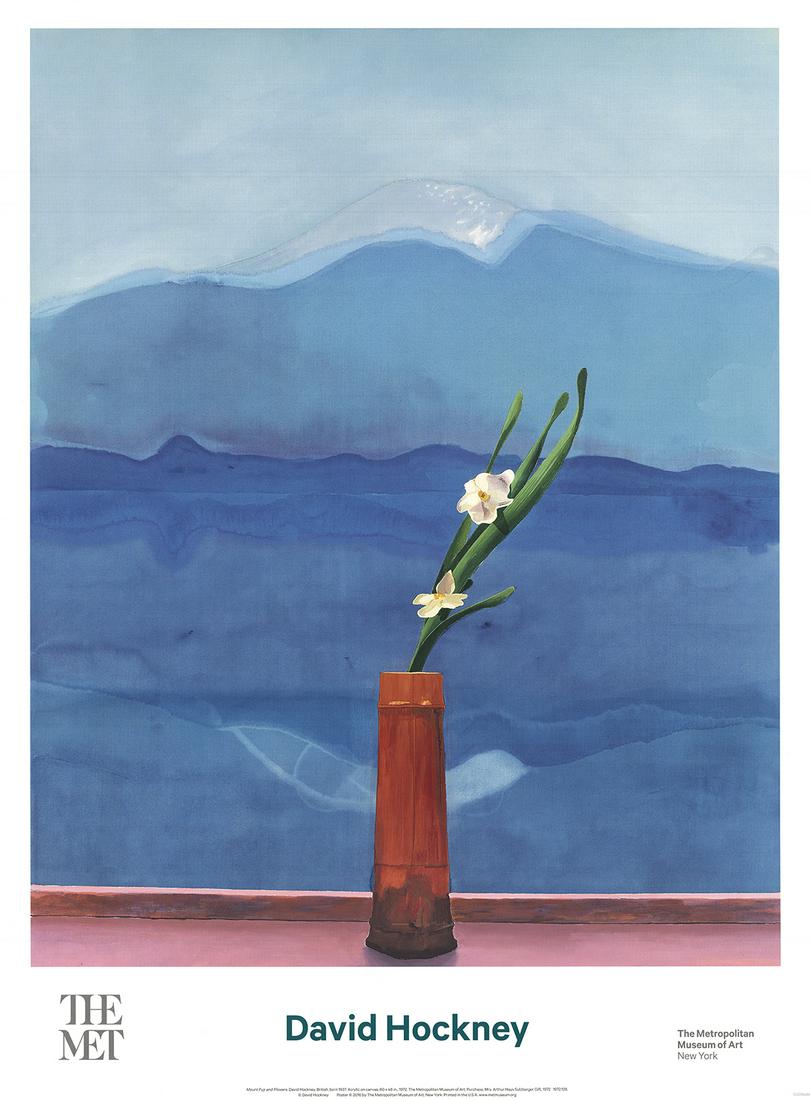 David Hockney - Mount Fuji and Flowers - 2016 Offset (1 of 1)